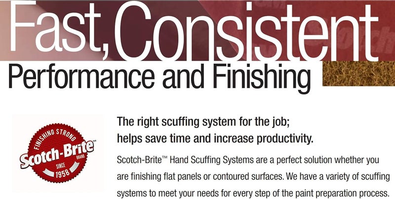 Cubitron Scotch-Brite Primer Prep Scuff 07747, Aluminum Oxide, 15' Length x 4-3/4" Width, Maroon - Image 5