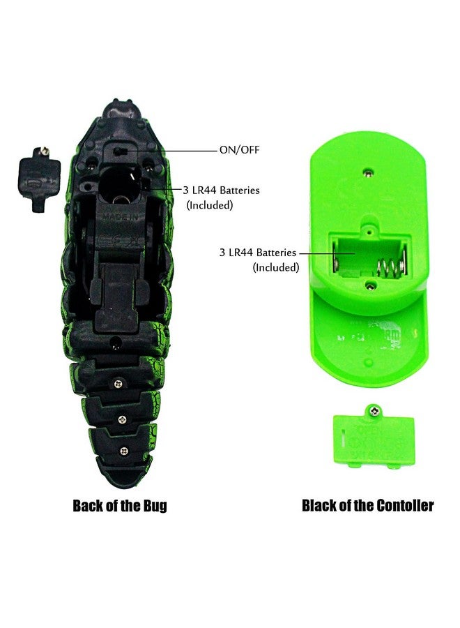 Tipmant Rc Bug Remote Control Worm Realistic Caterpillar Inchworm Electronic Animal Toys Fake Insect Car Vehicle Kids Birthday Gifts (Green) - Image 5