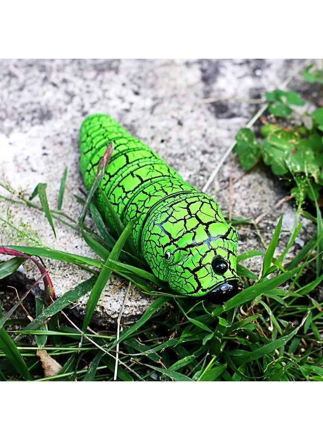 Tipmant Rc Bug Remote Control Worm Realistic Caterpillar Inchworm Electronic Animal Toys Fake Insect Car Vehicle Kids Birthday Gifts (Green) - Image 4
