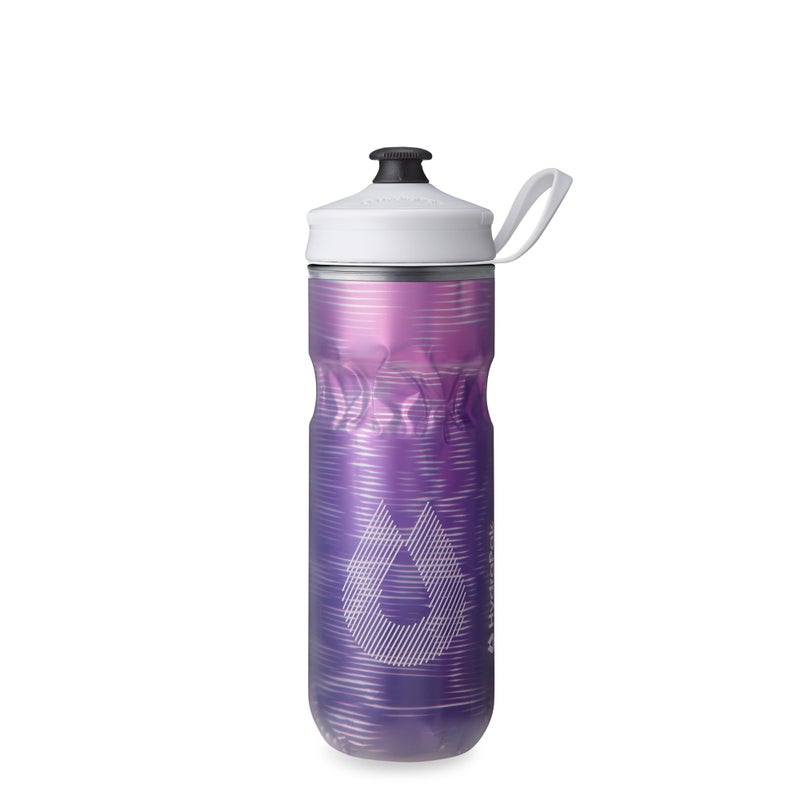 HydraPak | Polar Bottle - Polar Sport Insulated Water Bottle - BPA-Free, Sport & Bike Squeeze Bottle with Handle (Pulse Purple, 600ml / 20oz) - Image 1