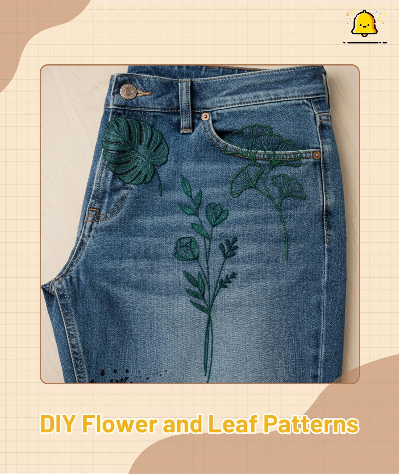 FFZDENA 2 Sheets Water Soluble Embroidery Paper, Floral and Daisy Designs for Hand Embroidery, DIY Craft Projects, Easy to Use for Beginners, Ideal for Fabric Decoration and Gift Making - Image 5