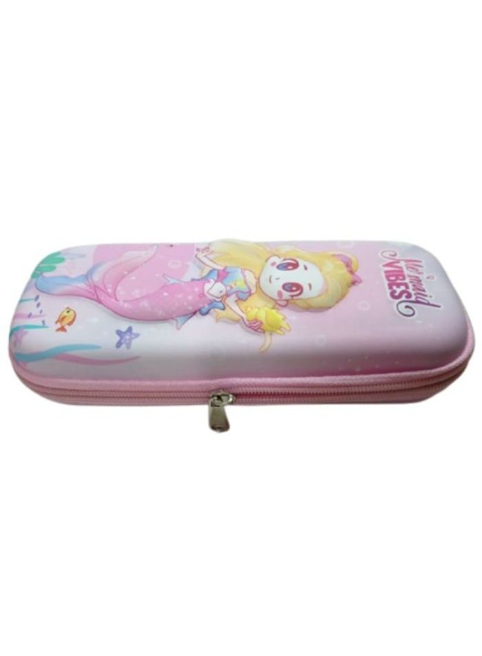 3D Pencil Case High Quality 3D Pencil Cases and Bags for Boys and Girls, Embrace Adventure with Vibrant Colors with High Quality(Mermaid) (Mermaid) (Yellow Hair(Pink)) - Image 2