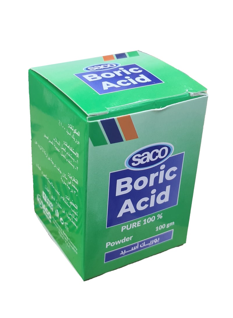 ساكو مسحوق حمض البوريك 100 جرام