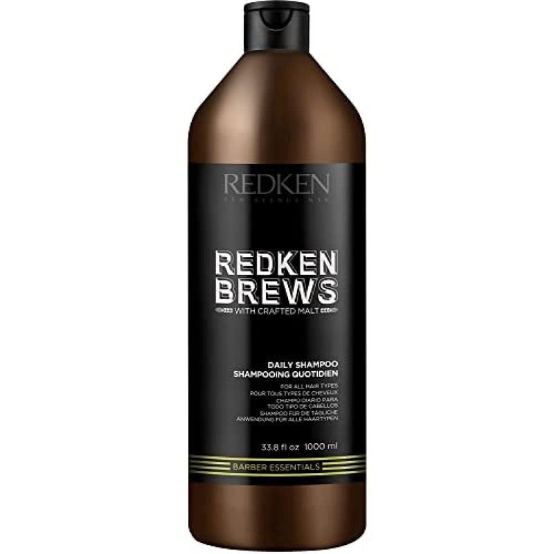 REDKEN شامبو ريدكن برووز اليومي للرجال 338 أونصة سائلة - منظف مرطب خفيف لجميع أنواع شعر الرجال يضيف الرطوبة واللمعان للشعر الجاف