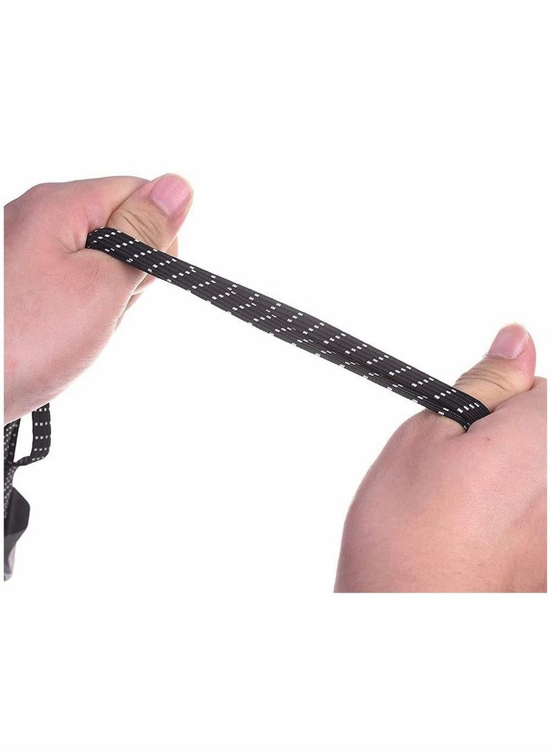 Y&D - Rope, Bike Luggage Fixed Strap 3 in 1 Bungee Cord Nylon Durable Bicycle with Hook Portable Tension Belts, 5pcs (Black) - Image 1