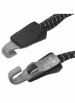 Y&D Rope, Bike Luggage Fixed Strap 3 in 1 Bungee Cord Nylon Durable Bicycle with Hook Portable Tension Belts, 5pcs (Black)  - Image 4