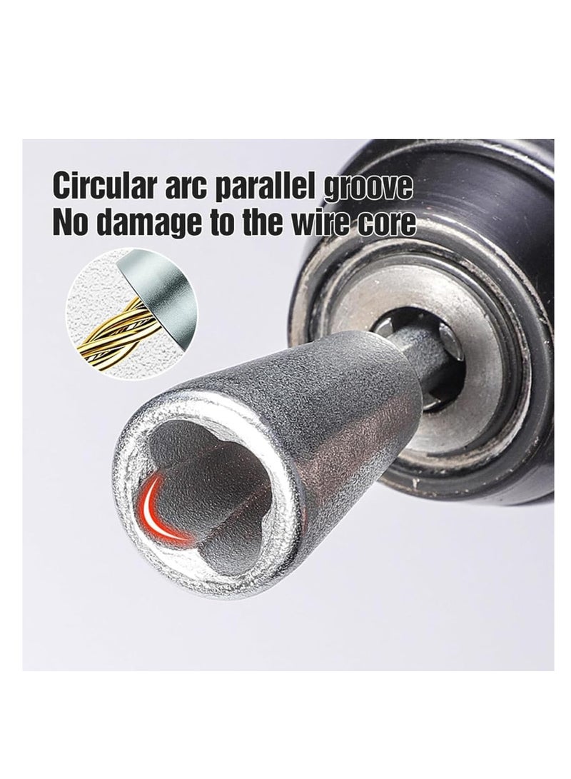 Wire Twister Tool, 2 PCS Wire Cap Nut Twister, Wire Twisting Tool, Spin Twisting Wire Connector Socket, Wire Twister Tool for Drill, Wire Stripper Tool, Wire Stripping Tool for Drill - Image 4