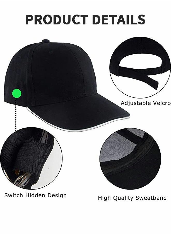 GROIC LED Baseball Hat LED Light up Hat Flash Glow Rave Party Cap,Sunshade Sun Hat,Rave Accessories,Performance Accessories,Party Supplies  - Image 3