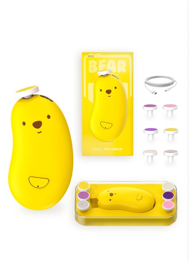 GROOVIER Groovier Baby Nail Trimmer Electric Rechargeable Baby Nail Clippers with 6 Grinding Heads and LED Light  - Image 1