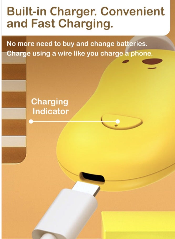 GROOVIER Groovier Baby Nail Trimmer Electric Rechargeable Baby Nail Clippers with 6 Grinding Heads and LED Light  - Image 4