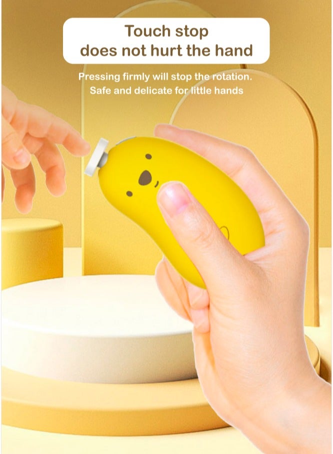 GROOVIER Groovier Baby Nail Trimmer Electric Rechargeable Baby Nail Clippers with 6 Grinding Heads and LED Light  - Image 5