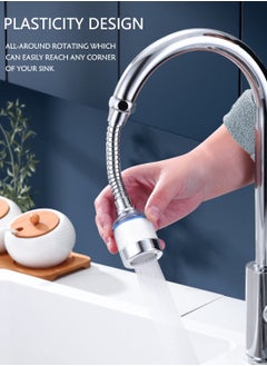 TAYRAN Adjustable Water Tap Extender Faucet Water Filters with Active Mineral Efficient Filtration for Kitchen Bathroom Accessories  - Image 2