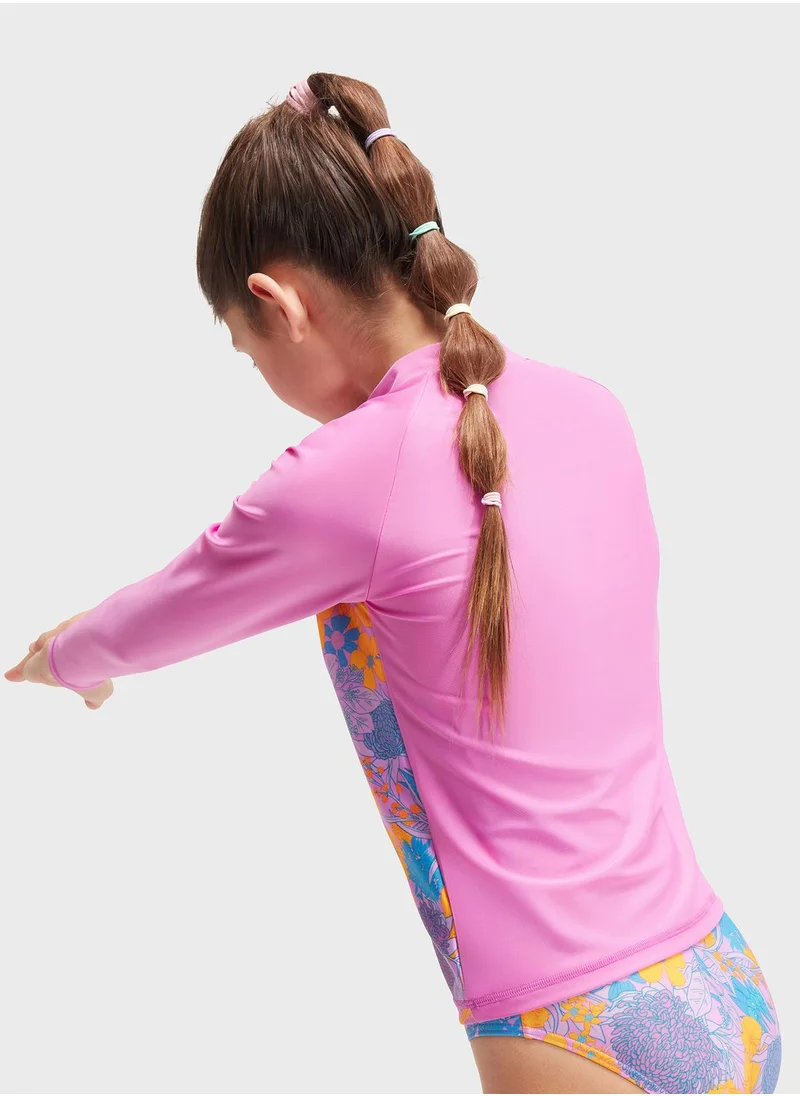 speedo Kids Printed Rashguard T-Shirt