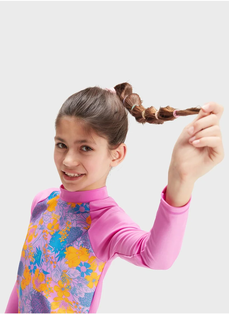 speedo Kids Printed Rashguard T-Shirt
