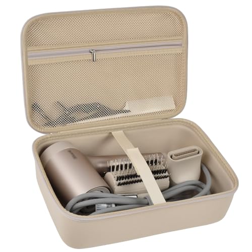 PAIYULE Case for Shark HD331&HD112BRN Hair Blow Dryer HyperAIR Fast 2-in-1, Blow Dryer Storage Bag for Concentrator and Styling Attachments and Rotatable Hot Air Brush Accessories, Box Only (Stone) - Image 1