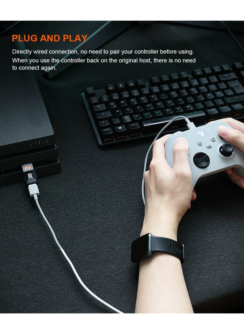 BIGBIG WON - BIGBIG WON R90 Wired Controller Adapter for Xbox Series/Xbox One/One S/Xbox Elite Series/Elite Series 2/PS5/PS4 Wired Console Adapter for Switch/PS4/Windows 11/10 PC - Image 1