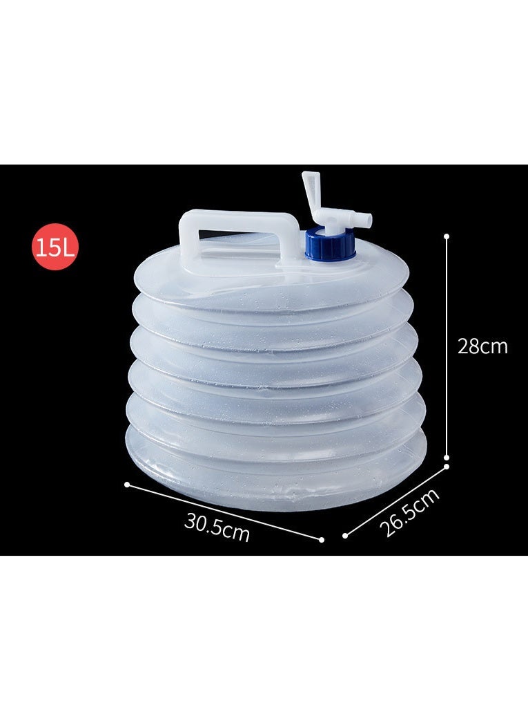 15L,Foldable Telescopic Handheld Water Bucket, Essential for Outdoor Picnics, Car Trips and Self - driving Tours, Large - capacity Portable Water Storage Bucket  - Image 3