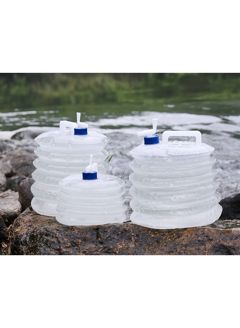 15L,Foldable Telescopic Handheld Water Bucket, Essential for Outdoor Picnics, Car Trips and Self - driving Tours, Large - capacity Portable Water Storage Bucket - Image 2