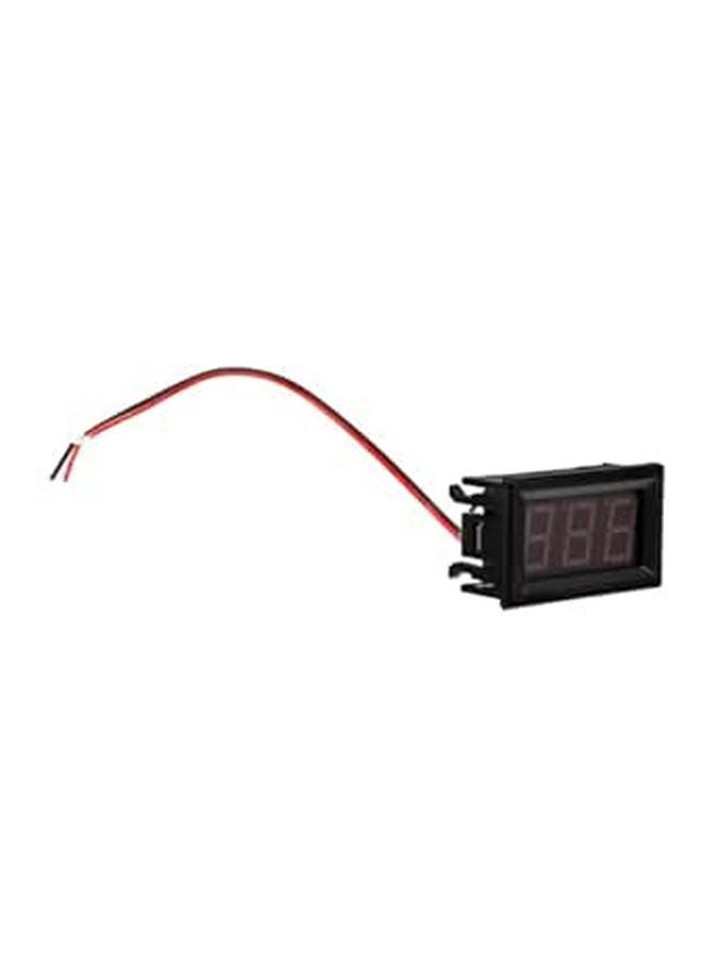 رأس الفولتميتر الرقمي 12 فولت 24 فولت 120 فولت شاشة LED لاختبار الجهد للدراجات النارية والسيارات - Image 1