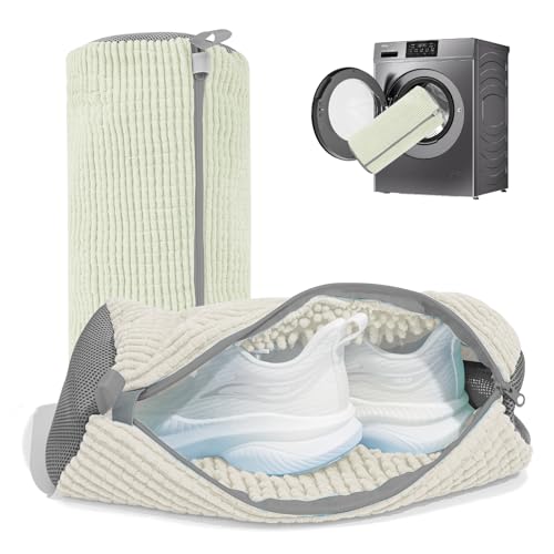 NMQHPA Shoe Washing Machine Bag Laundry Shoe Bag for Washer and Dryer 2pc Reusable Shoe Cleaning Bag for Sneaker Tennis Shoes Unstain Cleaner Kit2 Pcs - Image 1