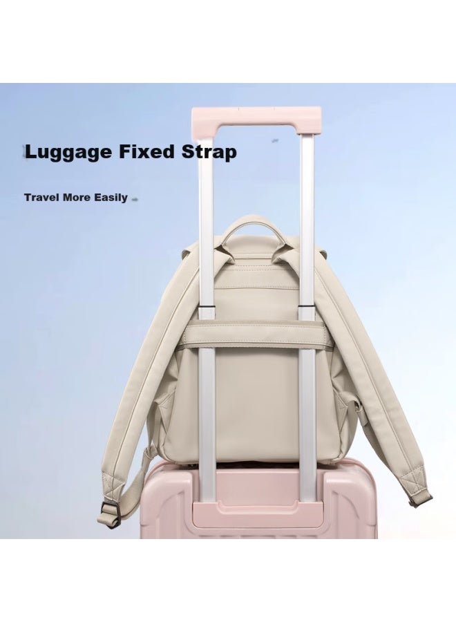 Lexon French Brand Double Shoulder Commuter Backpack Big Brand Light Luxury Style Fresh And Cute Girl Travel Backpack - Image 1