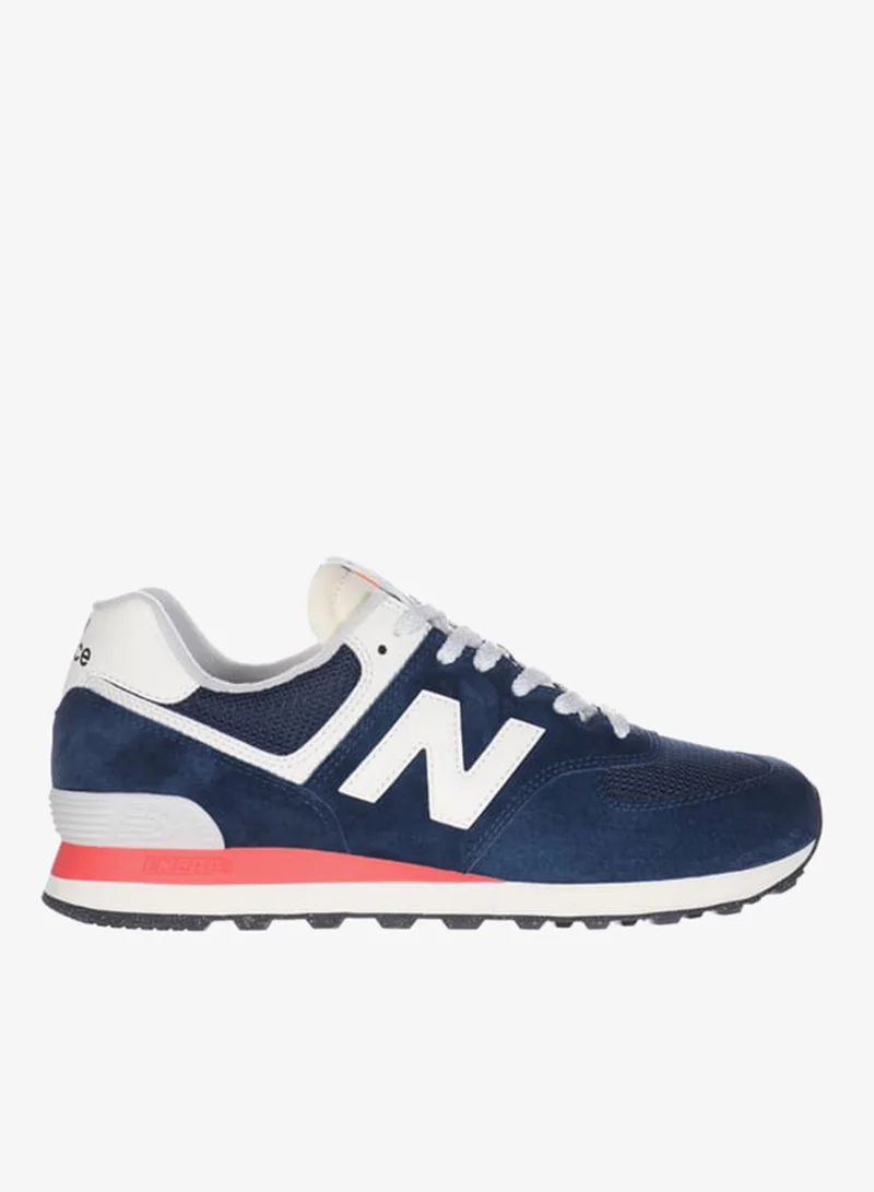 Men's Panelled Lace-Up Sneakers - 574