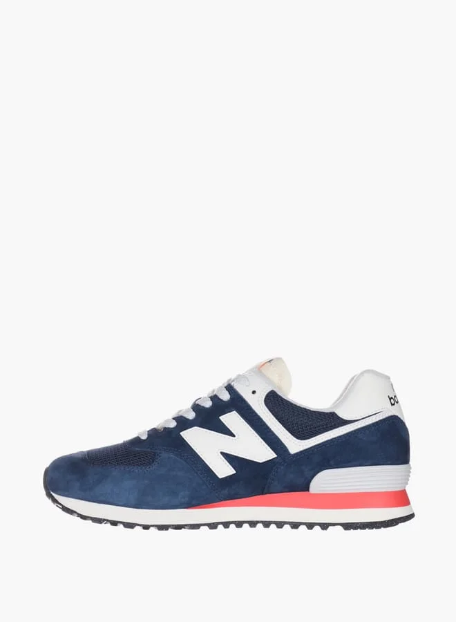 New Balance Men's Panelled Lace-Up Sneakers - 574