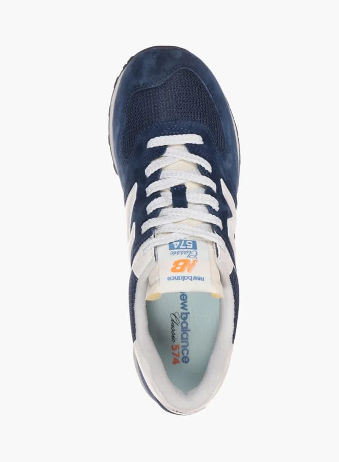 New Balance Men's Panelled Lace-Up Sneakers - 574