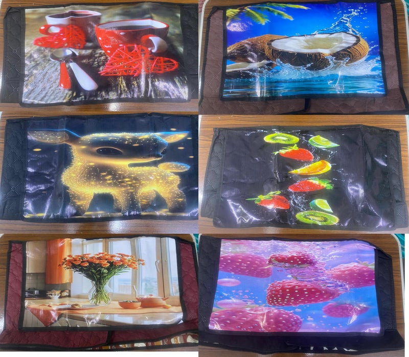 Microwave Oven Cover - Multi Color, W50xL30xD33cm - Image 4