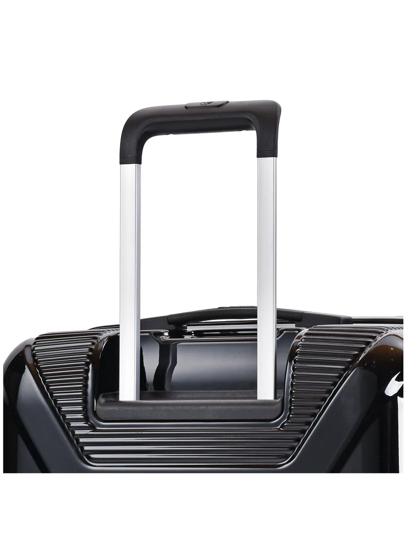 eminent Hard Case Suitcase Trolley Luggage Set of 3 Polycarbonate Lightweight 4 Quiet Double Spinner Wheels Travel Bags With TSA Lock KJ84 Black