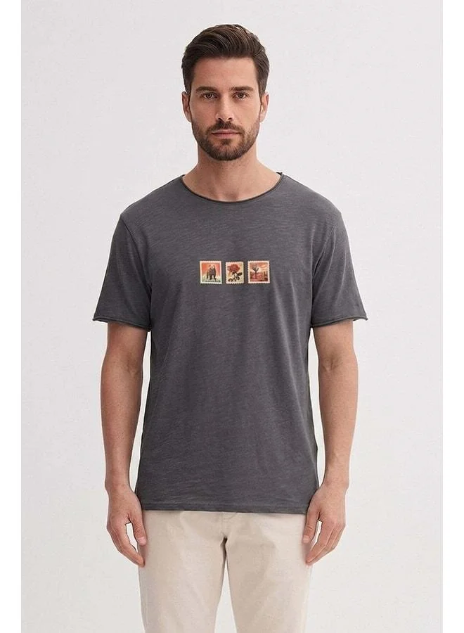 Rose Asphalt Men's Printed T‑shirt.