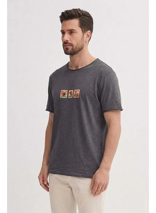 Bad Bear Rose Asphalt Men's Printed T‑shirt.