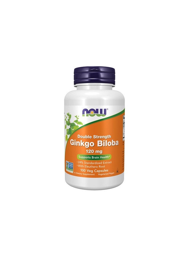 now Supplements Ginkgo Biloba 120 Mg Double Strength Nongmo Project Verified 100 Veg Capsules - Image 2