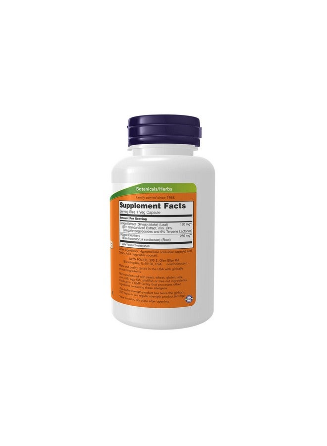 now Supplements Ginkgo Biloba 120 Mg Double Strength Nongmo Project Verified 100 Veg Capsules - Image 3