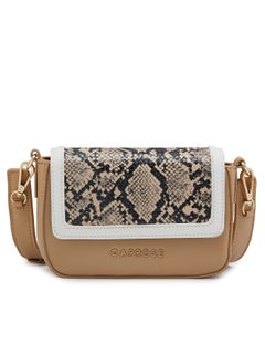 CAPRESE Caprese Ellis Snakeskin print Fawn Faux Leather Small Sling Bag  - Image 1