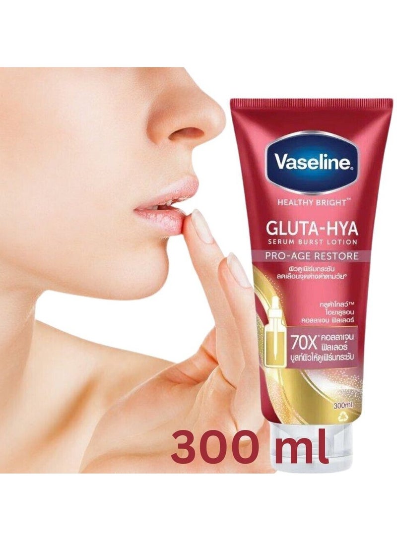 Vaseline Healthy Bright Gluta Hya Serum Burst Lotion Pro Age Restore 300 Ml - Image 3