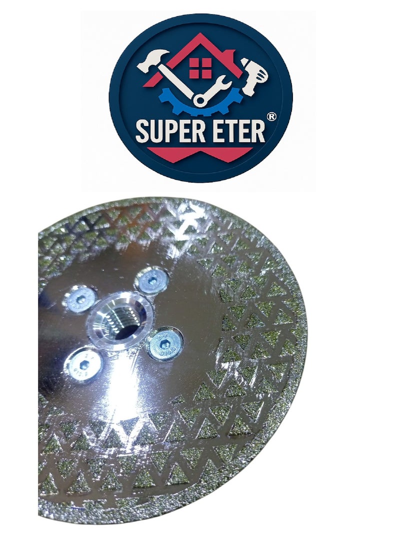 سوبر  ايتير قرص قطع ماسي احترافي SUPER ETER مقاس 115 مم – صنع في ألمانيا – لقص السيراميك والبورسلان والرخام والجرانيت بدقة عالية – قوة تحمل فائقة وعمر تشغيلي طويل - Image 5