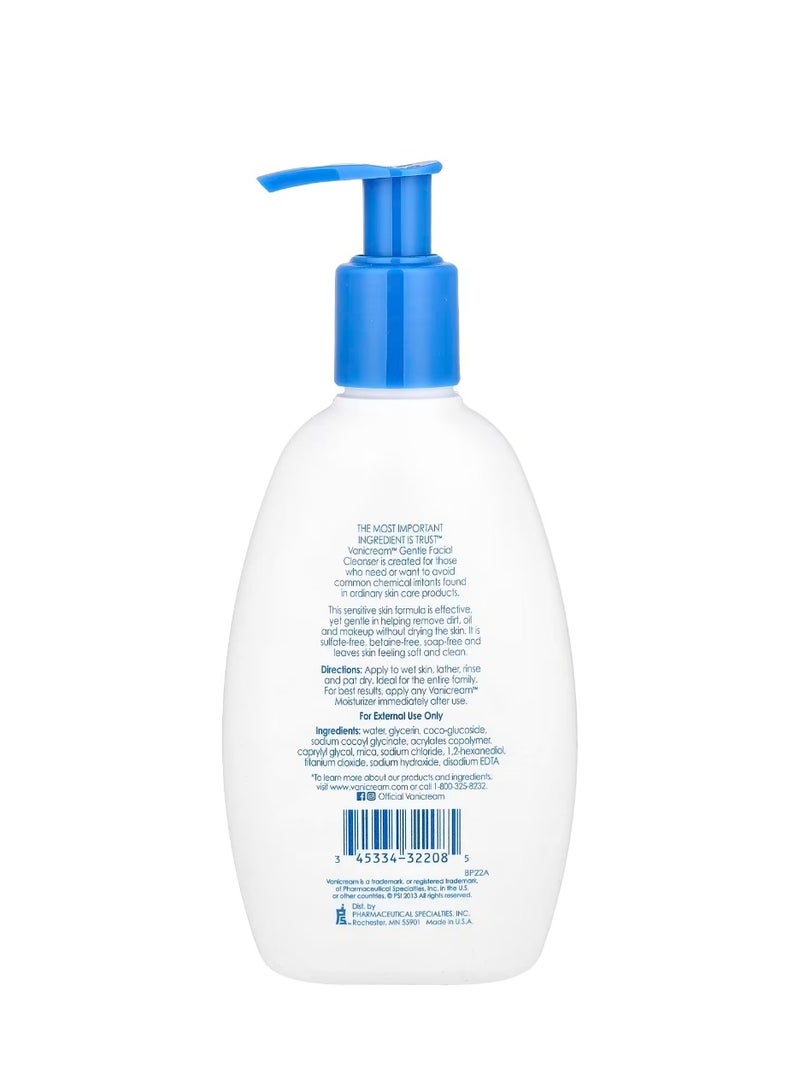 Vanicream Gentle Facial Cleanser For Sensitive Skin Fragrance Free 8 fl oz (237 ml) - Image 2