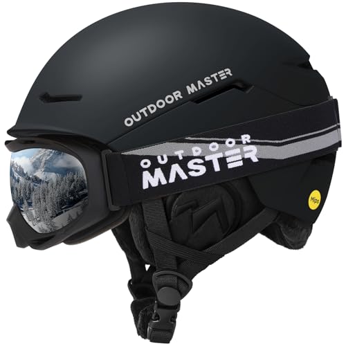 OutdoorMaster Ski Helmet Set - ELK MIPS Helmet with OTG Goggles - Men, Women & Youth - Image 1