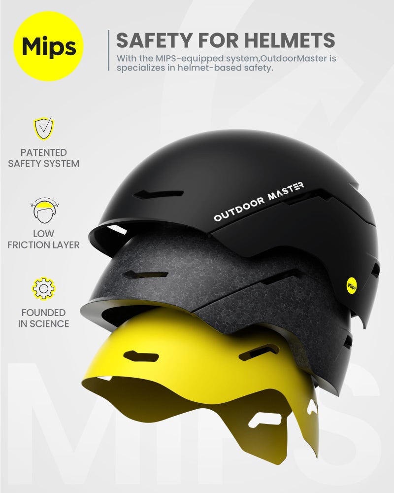 OutdoorMaster Ski Helmet Set - ELK MIPS Helmet with OTG Goggles - Men, Women & Youth - Image 2