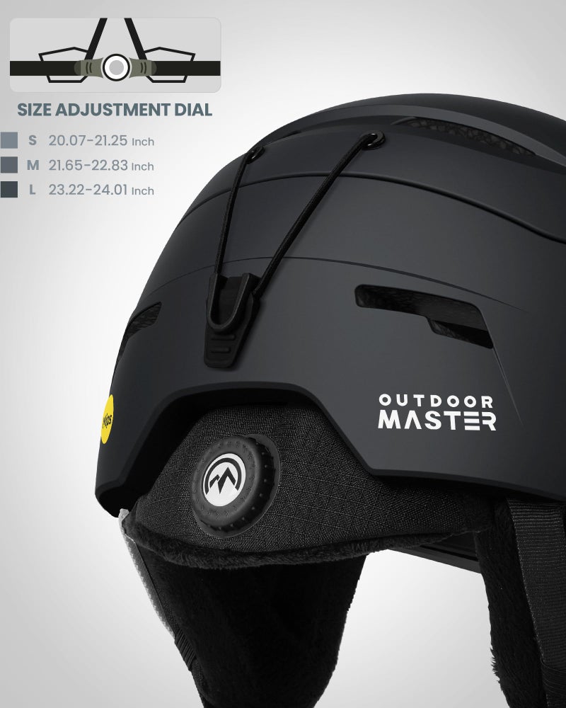 OutdoorMaster Ski Helmet Set - ELK MIPS Helmet with OTG Goggles - Men, Women & Youth - Image 3