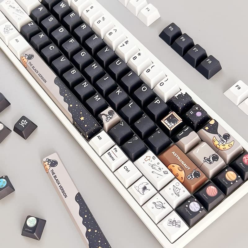 daixiahu Keycaps - Astronaut Theme, Cherry Height, 142 Keys, PBT Material, Opaque - Image 5