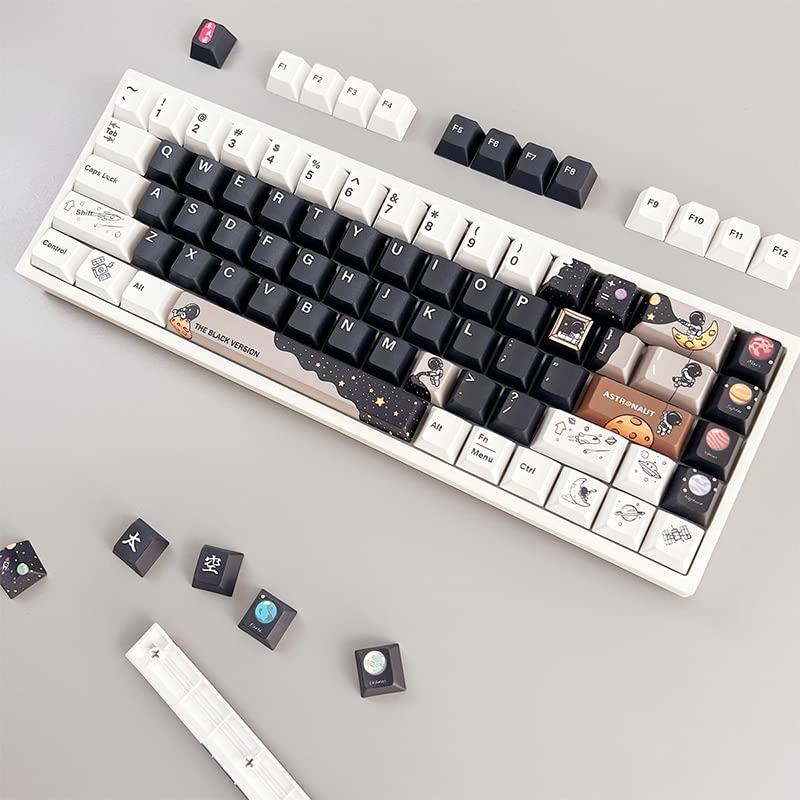 daixiahu Keycaps - Astronaut Theme, Cherry Height, 142 Keys, PBT Material, Opaque - Image 4