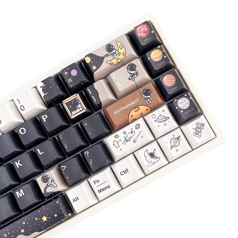 daixiahu Keycaps - Astronaut Theme, Cherry Height, 142 Keys, PBT Material, Opaque - Image 1