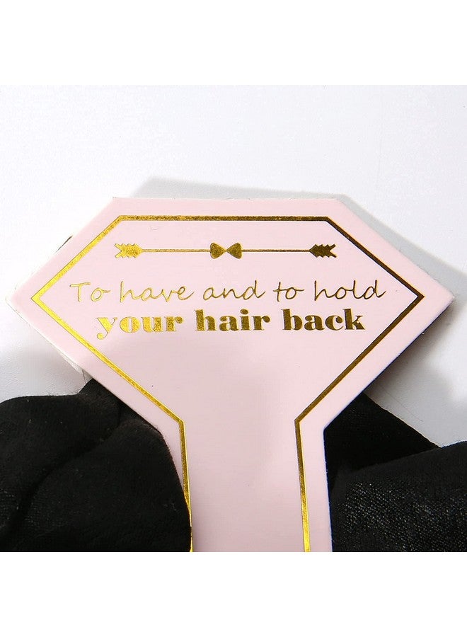 Hasoar Satin Bridesmaid Scrunchies 12 Pack Proposal Gifts Elastics Hair Ties Scrunchies Bachelorette Party Favors Satin Bridesmaid Gift For Bridal Wedding Parties (White & Rose Gold) - Image 3