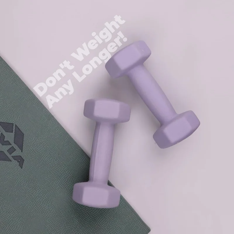 نيفيا Nivia Neoprene Dumbbells - 3 Kg Set