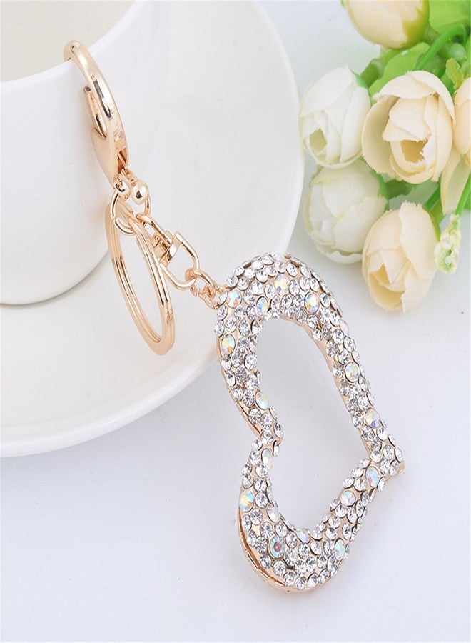 Bestdays Heart Shape Keychain Charm Pendant Handbag Bag Keychain Key Ring (Gold) - Image 3