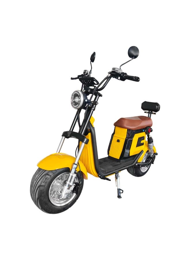 Crony G-030 3000W 60V 25A High-end Harley (yellow) Electric Motorcycle Fat Tire  Electric Bikes  scooters for Adults - Image 2