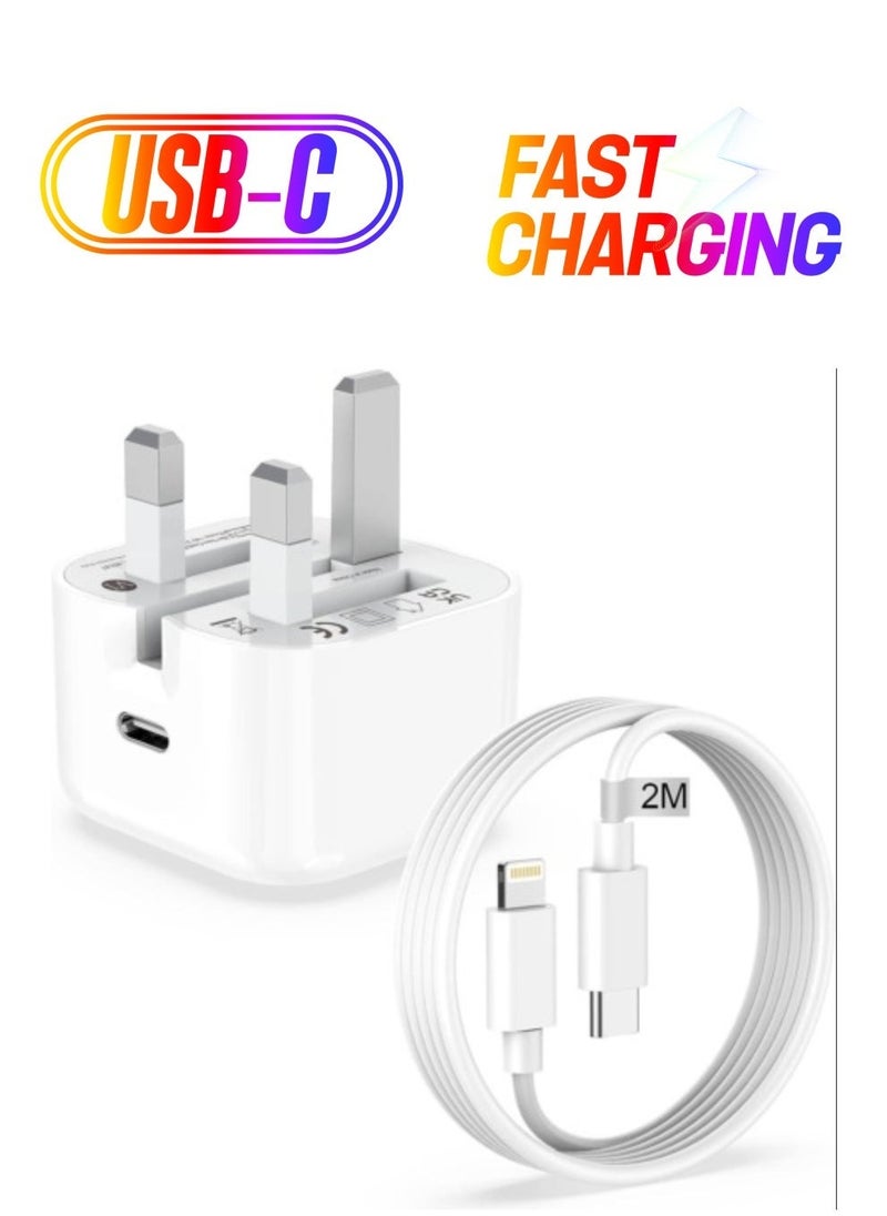 ELTRAZONE iPhone Charger Plug and Cable 2M[Apple MFi Certified],iPhone Fast Charger... - Image 1