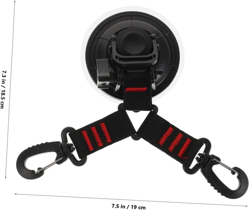 Heavy Duty Suction Cup Hooks for Awning Camping Versatile Tie Down Anchors for Indoor Outdoor Use Strong Grip for Car Boat Kitchen and Pet Accessories - Image 2